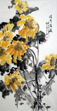 Lotus - peinture chinoise