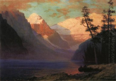 вечерний накал Lake Louise