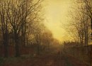 Wimbledon Park Hösten Efter Glow 1866