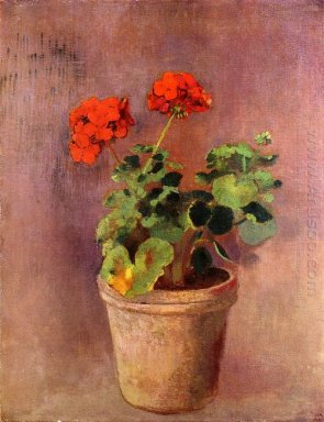 The Pot Of Geraniums