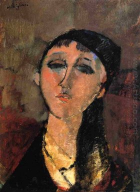 Portret van een jong meisje louise 1915