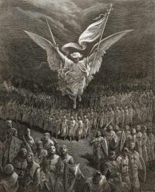 Un ange Leading The Crusaders à Jérusalem