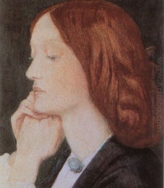 Porträt von Elizabeth Siddal 1854