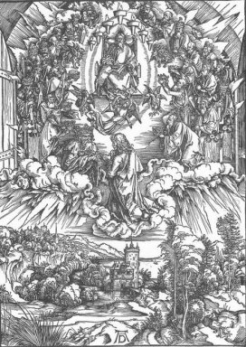 St. John und die vierundzwanzig Ältesten im Himmel 1498