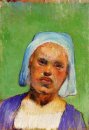 head of a breton marie louarn 1888