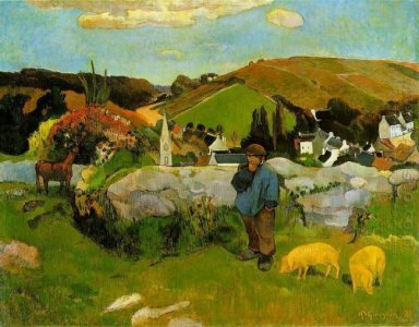 Swineherd bretagne 1888