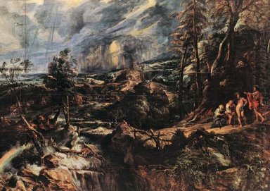 Stormy Paisagem c. 1625