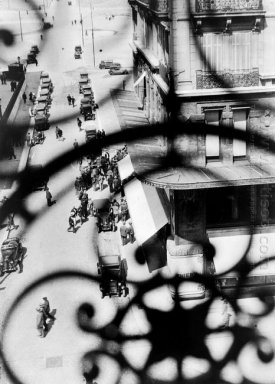 La Canebière Street Marseille Visa Through The Balcony Grille 1