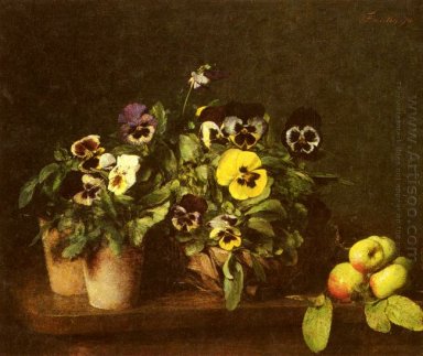 Natura morta con viole del pensiero 1874