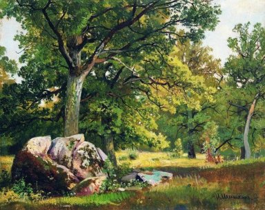 Солнечный день в лесу Oaks 1891