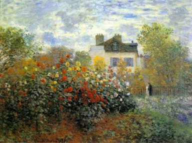 Trädgården av Monet på Argenteuil