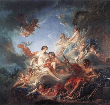 Vulcan presentando armas a Venus Aeneas 1756