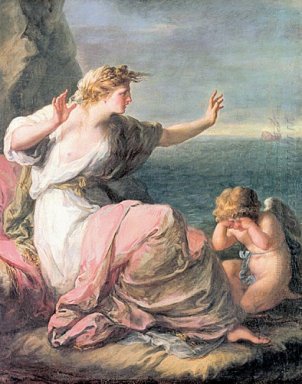 Ariadne left on the island of Naxos