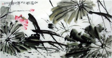 Lotus Chinees schilderij