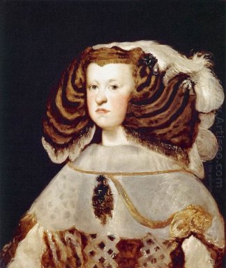 Портрет Mariana Австрии королева Испании 1657