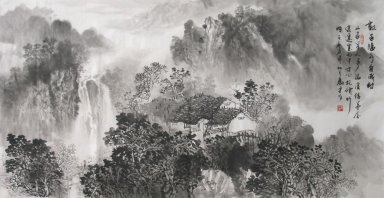 Sebuah Rumah - Lukisan Cina