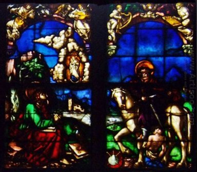 Westbuntglasfenster in der Kapelle Loch Familie 1520