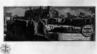 Le romaines T 1 Plate Xxxiii Veduta avec des ruines de Nero