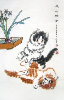 Cat - Pintura Chinesa