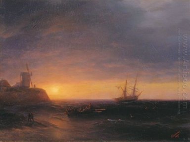 Sonnenuntergang am Meer 1878