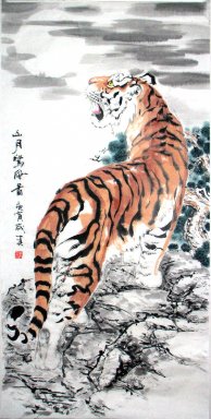 Tiger - Lukisan Cina