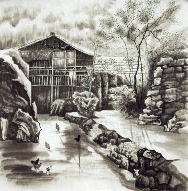 Дом - китайской живописи
