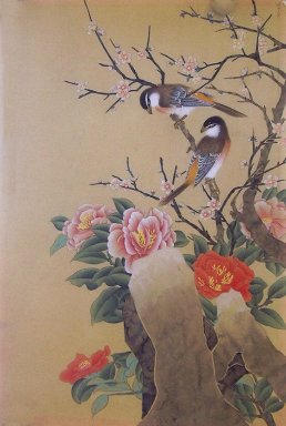 Plum & Birds - Chinesische Malerei