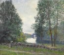 eine Wende des Flusses Loing Sommer 1896 ein