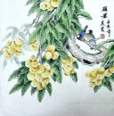 Frutas e pássaro - pintura chinesa