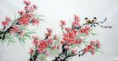 Peach Blossom & Birds - Chinesische Malerei