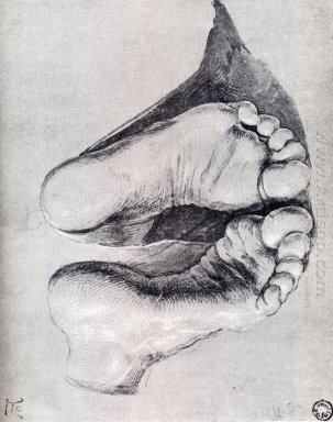 Piedi di un uomo inginocchiato 1508