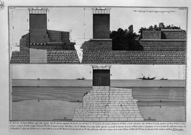 The Roman Antiquities T 4 Pelat Xx Cutaway View Of The Bridge Of