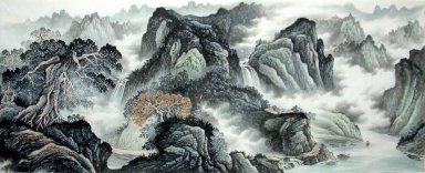 Bergen en water - Chinees schilderij