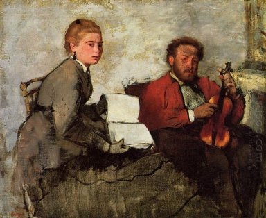 violinist och ung kvinna