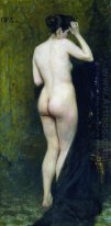 Modelo desnuda por detrás 1896