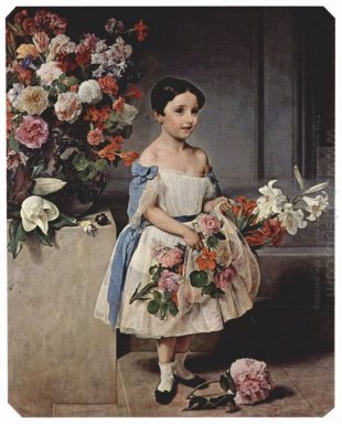 Portrait Of Antoniet Negroni Prati Morosini Sebagai Anak 1858