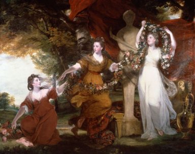 Trois Dames Orner une durée de Hymen 1773