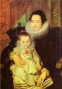 Мари Кларисса жена января woverius со своим ребенком