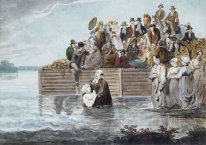 Un anabaptiste Immersion Philadelphie lors d'une tempête