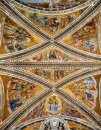 Fresco'S aan het plafond in de kapel van San Brizio