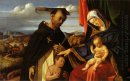 Madonna en kind Met Saint Peter Martelaar 1503