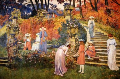 The Garden Of Felicien Rops At Essone 1910