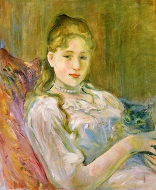 Ragazza con gatto 1892