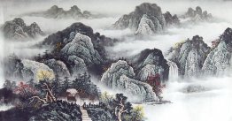 Pegunungan Dan Air - Lukisan Cina Pegunungan Dan Air - Lukisan Cina