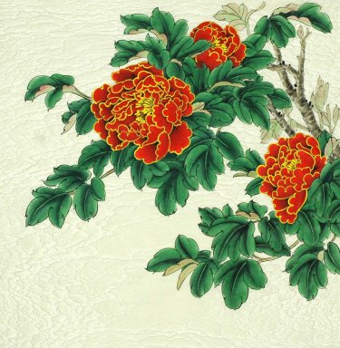 Pivoine - Peinture chinoise