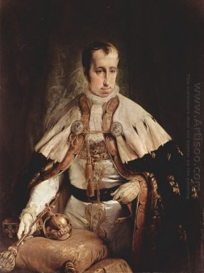 Portret van Ferdinand I Van Oostenrijk 1840