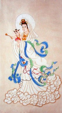 Guanyin-kinesisk målning