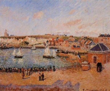 Batin Pelabuhan Dieppe Matahari Sore Surut 1902