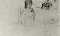 Sheet With A Few Sketches Of Figures 1890