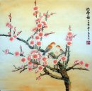 Plum & Birds - Peinture chinoise